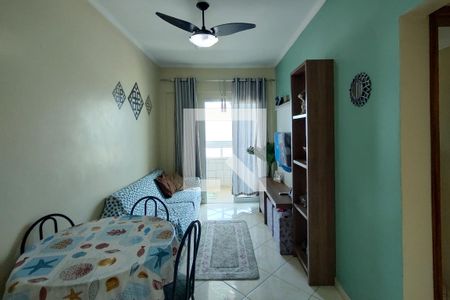 Sala de apartamento para alugar com 1 quarto, 38m² em Maracanã, Praia Grande