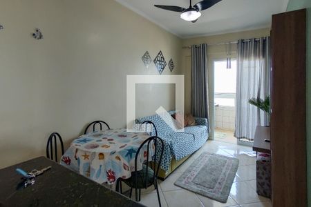 Sala de apartamento para alugar com 1 quarto, 38m² em Maracanã, Praia Grande