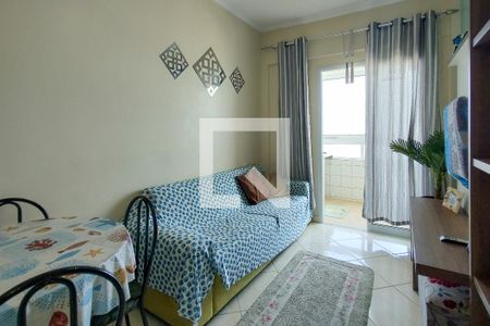 Sala de apartamento para alugar com 1 quarto, 38m² em Maracanã, Praia Grande