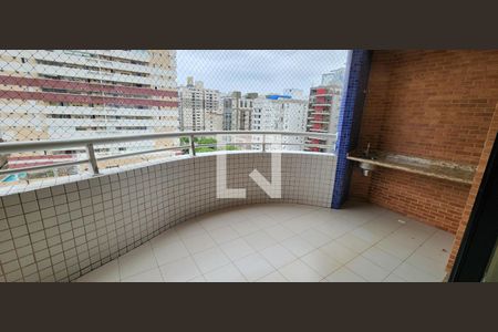 Varanda da Sala de apartamento para alugar com 5 quartos, 200m² em Gonzaga, Santos