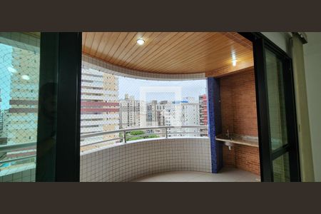 Varanda da Sala de apartamento para alugar com 5 quartos, 200m² em Gonzaga, Santos