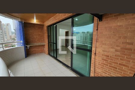 Varanda da Sala de apartamento para alugar com 5 quartos, 200m² em Gonzaga, Santos