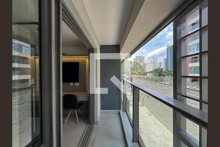 Sacada de apartamento para alugar com 1 quarto, 24m² em Brooklin, São Paulo