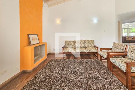 Sala 1 de casa de condomínio para alugar com 6 quartos, 420m² em Balneário Praia do Pernambuco, Guarujá