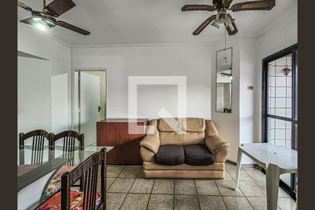 Sala de apartamento para alugar com 1 quarto, 86m² em Barra Funda, Guarujá