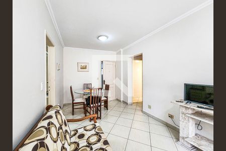 Sala de apartamento para alugar com 1 quarto, 120m² em Embaré, Santos