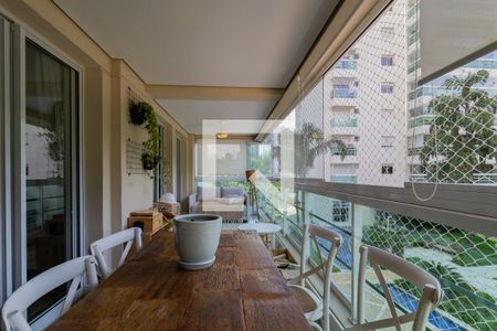 Varanda da Sala de apartamento à venda com 3 quartos, 143m² em Parque do Morumbi, São Paulo
