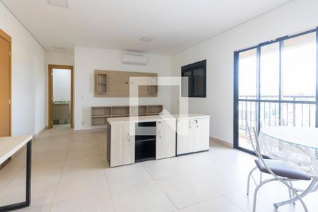 Sala de apartamento para alugar com 1 quarto, 53m² em Santa Cruz do Jose Jacques, Ribeirão Preto