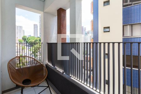 Studio para alugar com 28m², 1 quarto e sem vaga Studio para alugar com 28m², 1 quarto e sem vagaStudio - Varanda