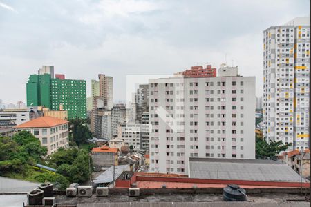 Vista da sala de apartamento para alugar com 1 quarto, 24m² em Sé, São Paulo