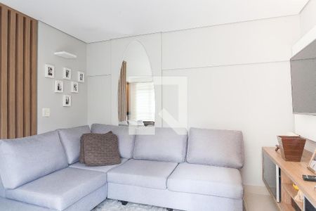 sala de tv de apartamento à venda com 2 quartos, 70m² em Vila da Serra, Nova Lima