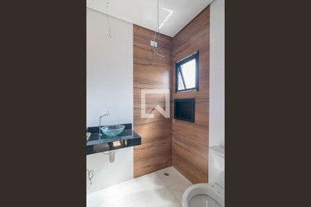 Banheiro da Suite de apartamento à venda com 2 quartos, 58m² em Jardim Santo Alberto, Santo André
