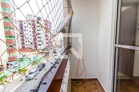 Varanda da Sala de apartamento para alugar com 2 quartos, 56m² em Vila Caiçara, Praia Grande