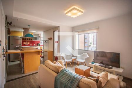 Sala de apartamento para alugar com 1 quarto, 55m² em Vila Clementino, São Paulo