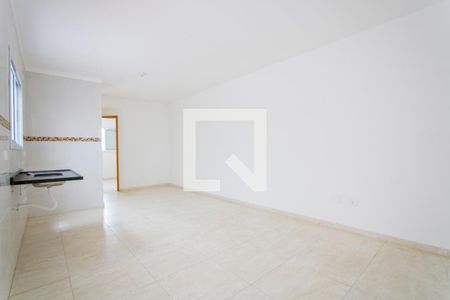 Sala/Cozinha de apartamento para alugar com 2 quartos, 47m² em Vila Pires, Santo André