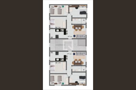 Apartamento à venda com 3 quartos, 60m² em Xangri-la, Contagem