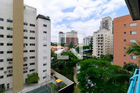 Sala - Vista de apartamento para alugar com 3 quartos, 136m² em Brooklin Novo, São Paulo