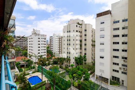 Sala - Vista de apartamento para alugar com 3 quartos, 136m² em Brooklin Novo, São Paulo