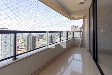Varanda de apartamento à venda com 3 quartos, 107m² em Sion, Belo Horizonte