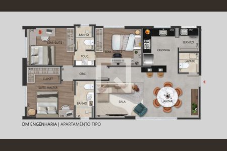Apartamento à venda com 3 quartos, 86m² em Sion, Belo Horizonte