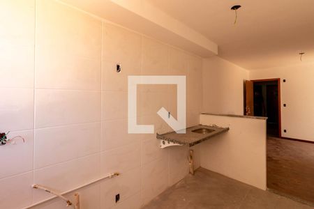 Cozinha e Área de Serviço de apartamento à venda com 2 quartos, 50m² em Palmares, Belo Horizonte