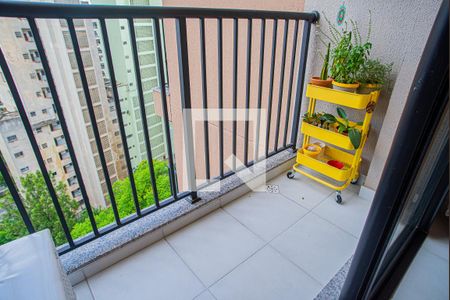 Varanda da Sala de apartamento à venda com 1 quarto, 39m² em Centro, São Paulo