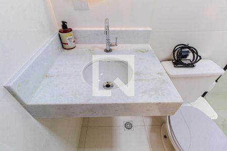 Banheiro Social de apartamento para alugar com 2 quartos, 75m² em Boqueirão, Praia Grande