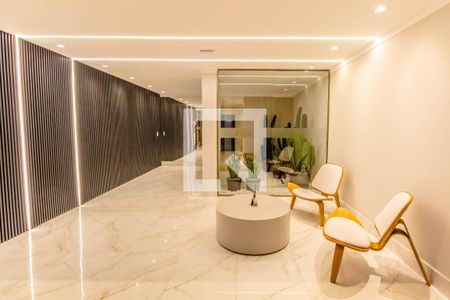 Hall Social de apartamento para alugar com 2 quartos, 75m² em Boqueirão, Praia Grande
