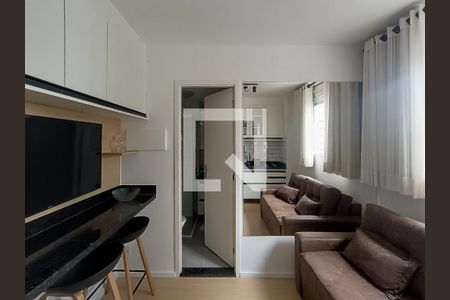 Sala/Cozinha de apartamento para alugar com 1 quarto, 24m² em Barra Funda, São Paulo