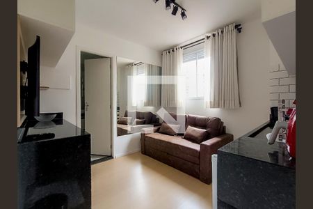 Sala/Cozinha de apartamento para alugar com 1 quarto, 24m² em Barra Funda, São Paulo