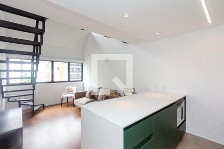 Sala/Cozinha de apartamento à venda com 1 quarto, 38m² em Vila Uberabinha, São Paulo