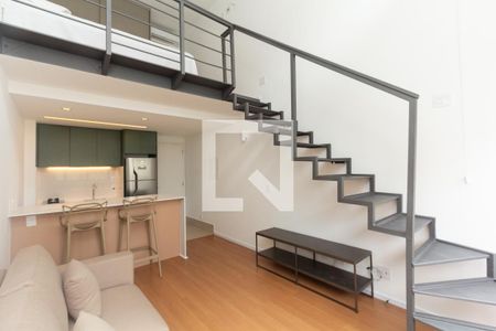 Sala/Cozinha de apartamento à venda com 1 quarto, 38m² em Vila Uberabinha, São Paulo