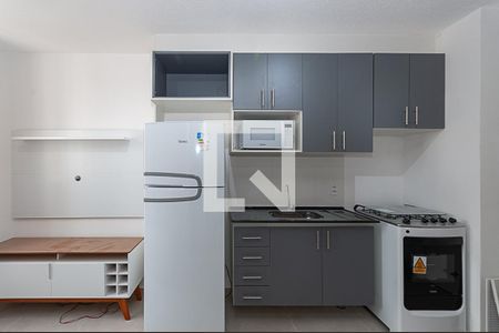 Cozinha de apartamento à venda com 1 quarto, 25m² em Água Branca, São Paulo