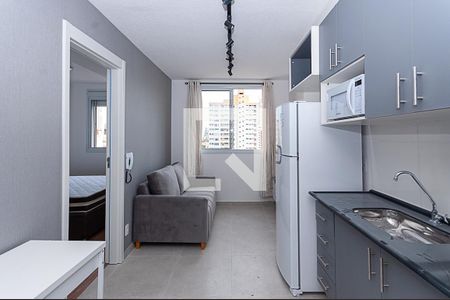 Cozinha de apartamento à venda com 1 quarto, 25m² em Água Branca, São Paulo