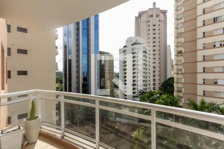 Varanda da Sala de apartamento para alugar com 3 quartos, 110m² em Itaim Bibi, São Paulo