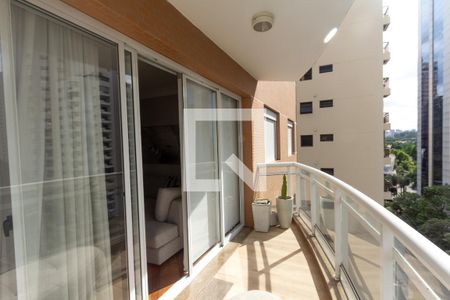 Varanda da Sala de apartamento para alugar com 3 quartos, 110m² em Itaim Bibi, São Paulo