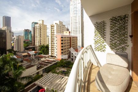Varanda da Sala de apartamento para alugar com 3 quartos, 110m² em Itaim Bibi, São Paulo