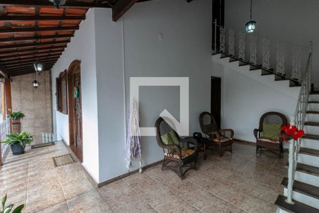 Varanda da Sala de casa à venda com 4 quartos, 195m² em Alto Caiçaras, Belo Horizonte