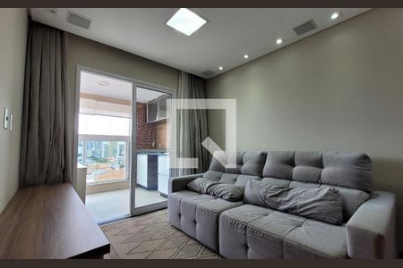 Sala de apartamento à venda com 2 quartos, 74m² em Campestre, Santo André