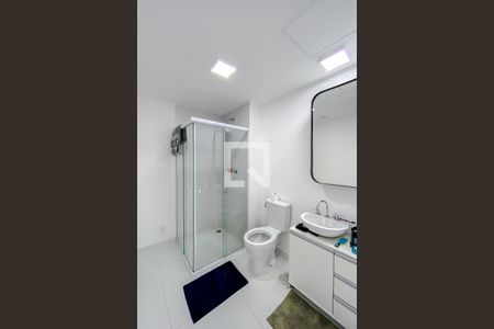 Banheiro de kitnet/studio para alugar com 1 quarto, 28m² em Belenzinho, São Paulo