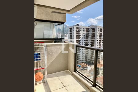 Varanda da Sala de apartamento à venda com 1 quarto, 43m² em Cachambi, Rio de Janeiro