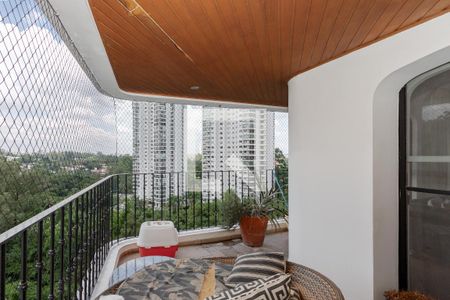 Varanda da Sala de apartamento à venda com 4 quartos, 280m² em Santo Amaro, São Paulo
