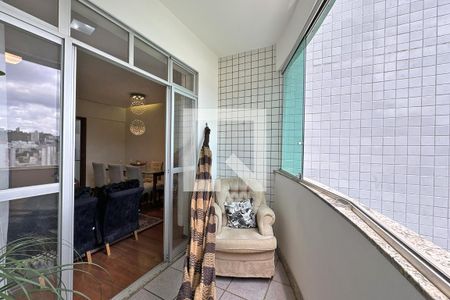 Varanda Sala de apartamento à venda com 3 quartos, 95m² em Buritis, Belo Horizonte