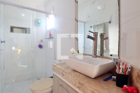 Suíte - Banheiro do Quarto 1 de apartamento à venda com 2 quartos, 76m² em Vila Metalúrgica, Santo André