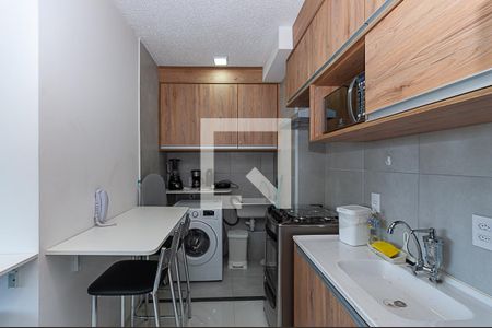 Cozinha de apartamento à venda com 2 quartos, 35m² em Várzea da Barra Funda, São Paulo