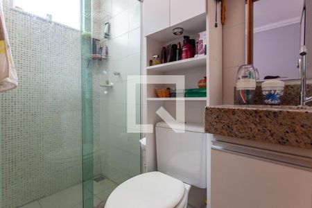 Banheiro da Suíte de apartamento à venda com 3 quartos, 76m² em Jardim Leblon, Belo Horizonte