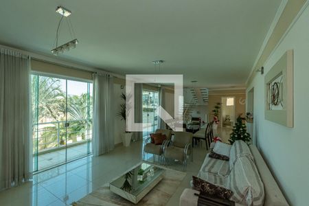 Sala de Estar/Jantar  de casa para alugar com 4 quartos, 418m² em Parque Alto Taquaral, Campinas