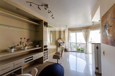 Sala de apartamento para alugar com 1 quarto, 91m² em Jardim, Santo André