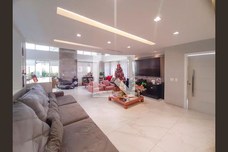Sala de estar de casa de condomínio à venda com 7 quartos, 600m² em Itanhangá, Rio de Janeiro