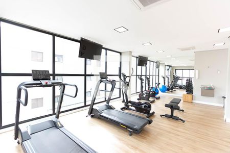 Studio para alugar com 34m², 1 quarto e sem vaga Studio para alugar com 34m², 1 quarto e sem vagaAcademia